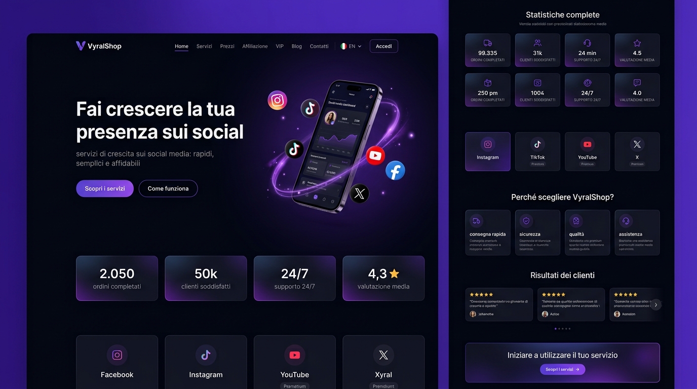 Pagina servizio TikTok